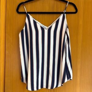Express navy blue stripe camisole
